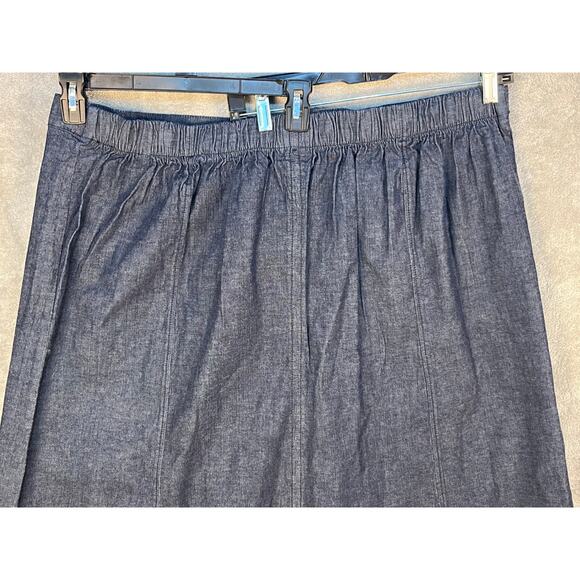 D&Co Denim Maxi Skirt Size 3X Pull On Minimalist NWOT - Picture 4 of 6